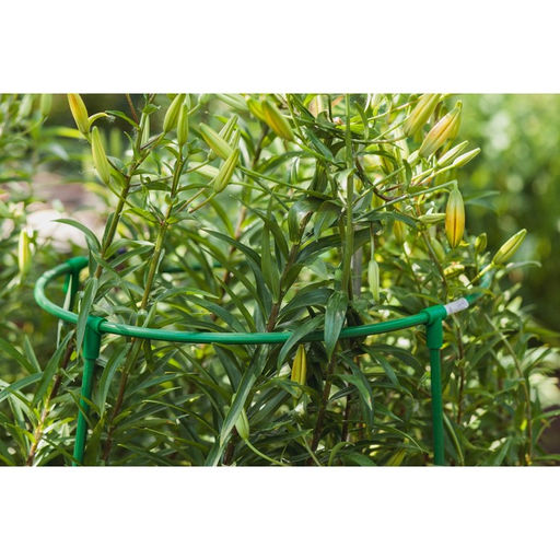 Кустодержатель, d=50 см, h=100 см, ножка d=1 см, металл, зелёный, троеножка