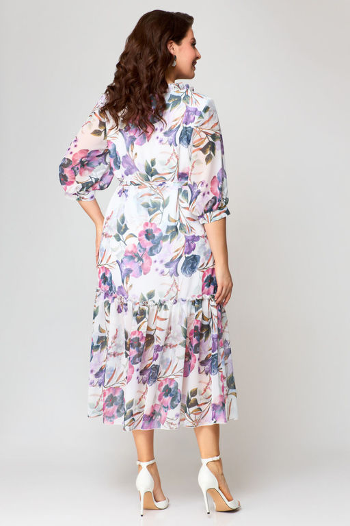 Платье Svetlana Style 1942 белый+цветы