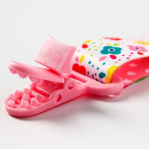 Держатель для пустышки на ленте Цветы - Крошка я фото 4