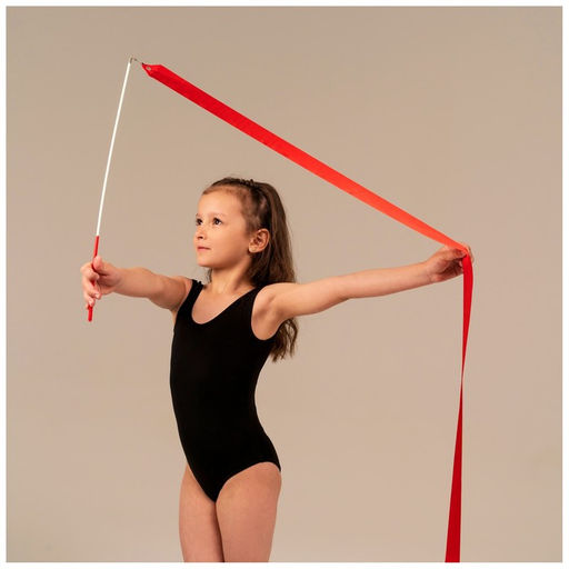 Лента гимнастическая с палочкой Grace Dance, 4 м, цвет фуксия  фото 3