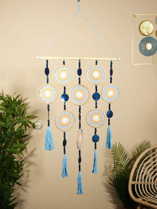 Ловец снов «Небесный покой», 50×2×100 см, текстиль, ротанг