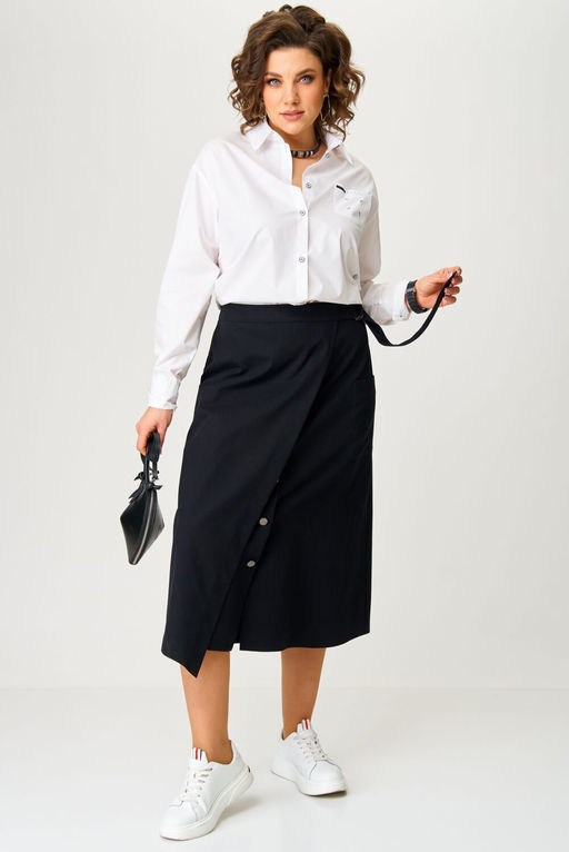 Костюм Aira Style 24119 Бело-черный