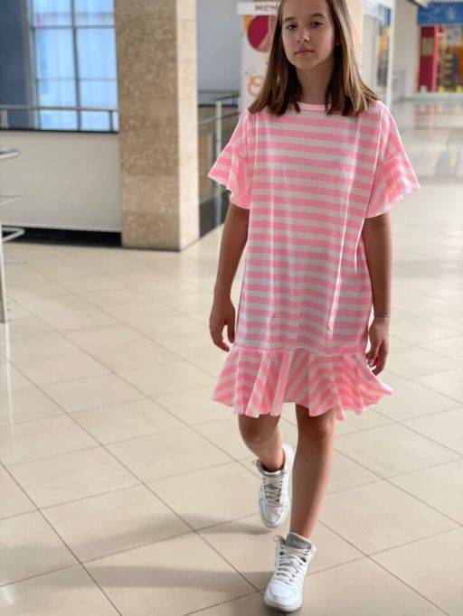 Платье с волнами ПЛОТНЫЙ ХЛОПОК - Knitka wear фото 4