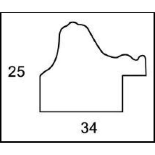 Рама для картин (зеркал) 30×40×3.3 см, пластиковая, Dorothy, коричневая