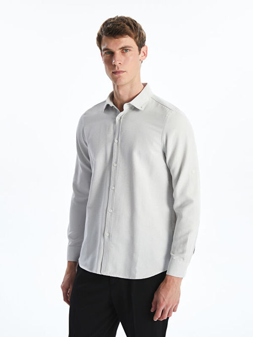 Slim Fit Uzun Kollu Arm?rl? Erkek G?mlek