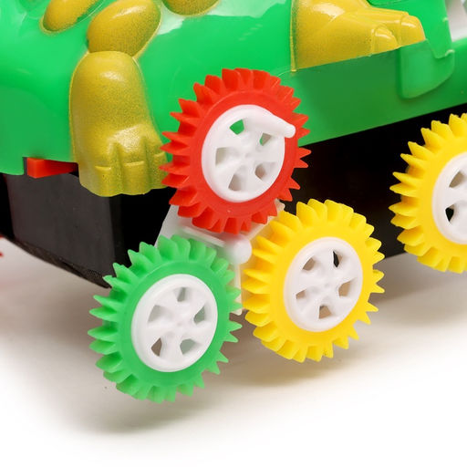 Машинка-перевёртыш Крокодил, работает от батареек, цвет зеленый - Simaland фото 4