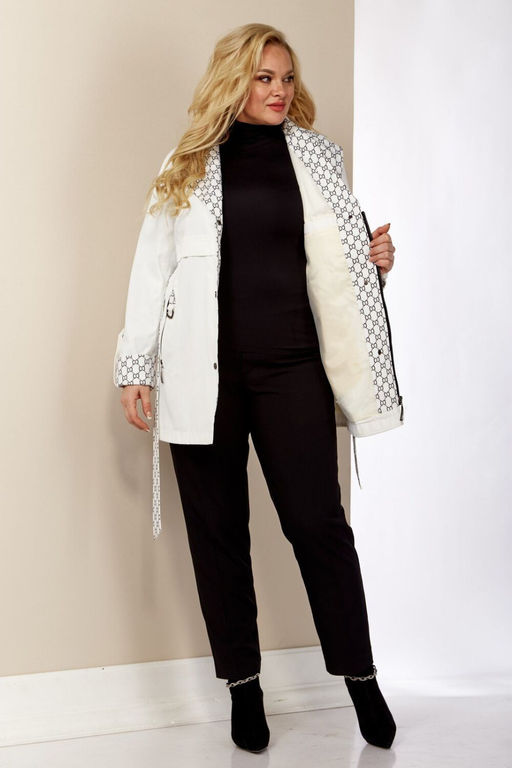 Плащ SHETTI 2123 белый  фото 3