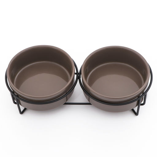 Миски керамические на подставке 2 х 250 мл - Пижон фото 2