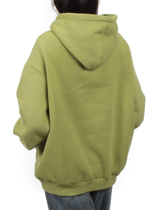 2214 LIGHT GREEN Толстовка женская (85% хлопок, 10% полиэстер, 5% спандекс) - Fashion фото 6