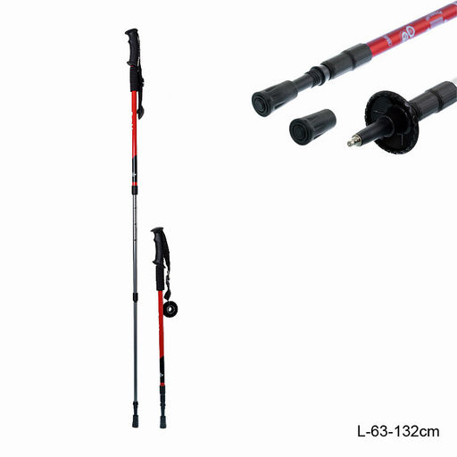 Палки для скандинавской ходьбы / C-101 /уп 5/30/красные - Галеонтрейд фото 3