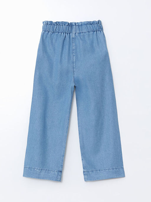 Beli Lastikli Rahat K?z ?ocuk Jean Pantolon