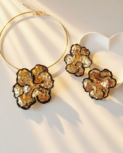 Комплект: колье-обруч и серьги