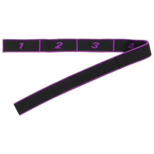 Эспандер-лента Sangh, эластичная, с захватами, 90х4 см, цвет фиолетовый  фото 3