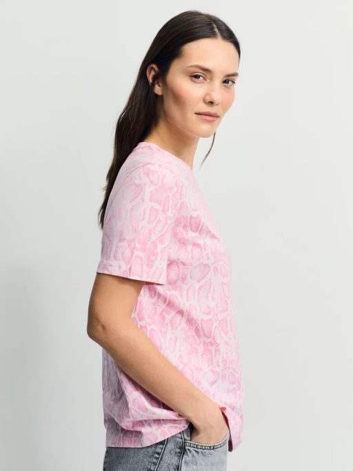 Футболка из хлопка с принтом / Zarina  фото 4