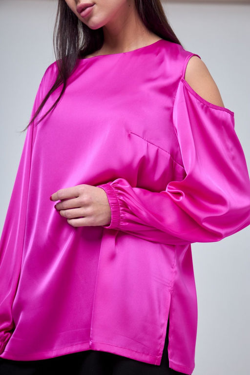 Блуза ANELLI 1218 малиновые тона  фото 3