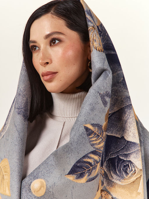 Палантин в составе шерсть и кашемир