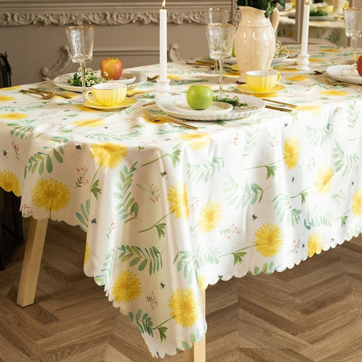 Скатерть «Доляна» Yellow flowers, 145×180 см