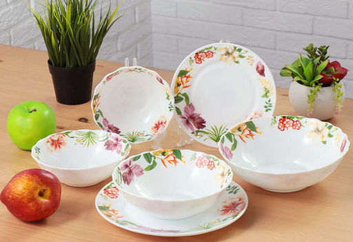 Тарелка обеденная ТРОПИКАНА 23см HP90 (330162) /DANIKS/  фото 6