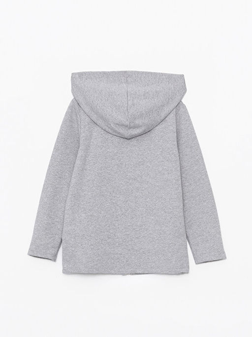 Kap??onlu Basic Uzun Kollu K?z ?ocuk Fermuarl? Sweatshirt - Waikiki фото 2