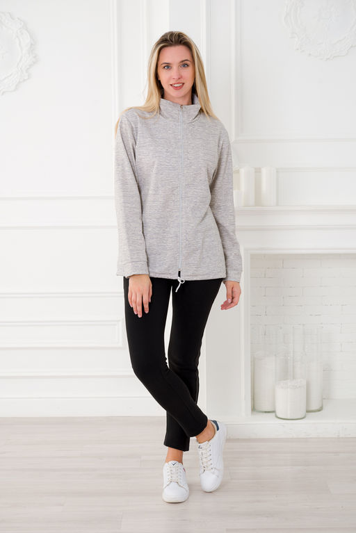 Толстовка женская из футера 2-х нитка Ирма зебра - Амадэль фото 4