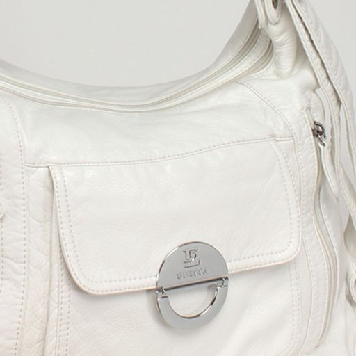 Сумка женская искусственная кожа Guecca-1673 (рюкзак-change), 2отд, белый SALE 235161 - Adelia фото 4