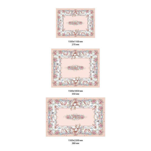 Набор новогодний Этель Pink magic: скатерть 150?180 см +/-3 см с ГМВО, салфетка 40?40 см-8 шт., 100% хлопок