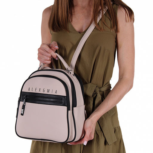 Рюкзак 8873CD beige Alex&Mia