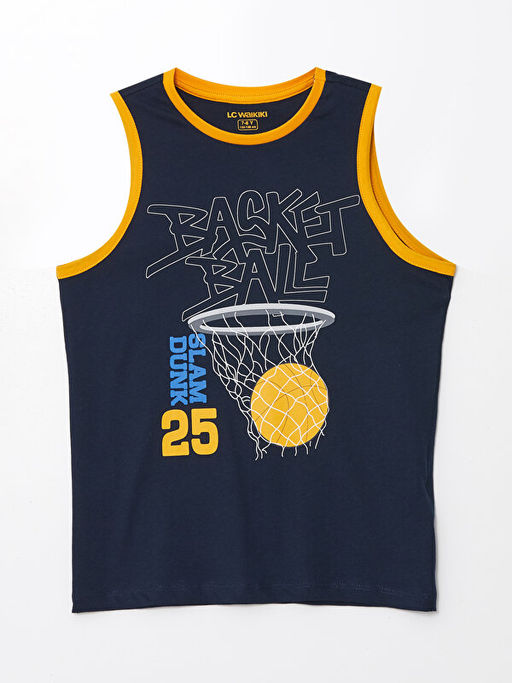 Bisiklet Yaka Bask?l? Erkek ?ocuk ?ortlu Pijama Tak?m? - Waikiki фото 2