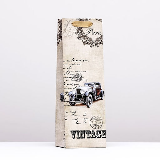 Пакет под бутылку VINTAGE, 12 x 36 x 9 см