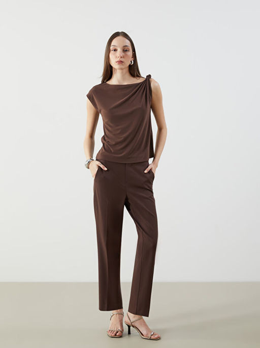 Beli Lastikli Standart Fit Kad?n Pantolon