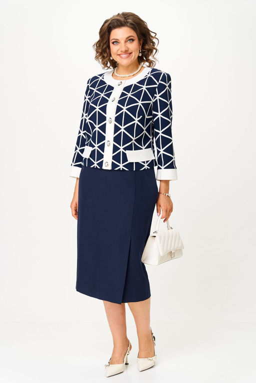 Костюм Aira Style 24128-Р сине-белый