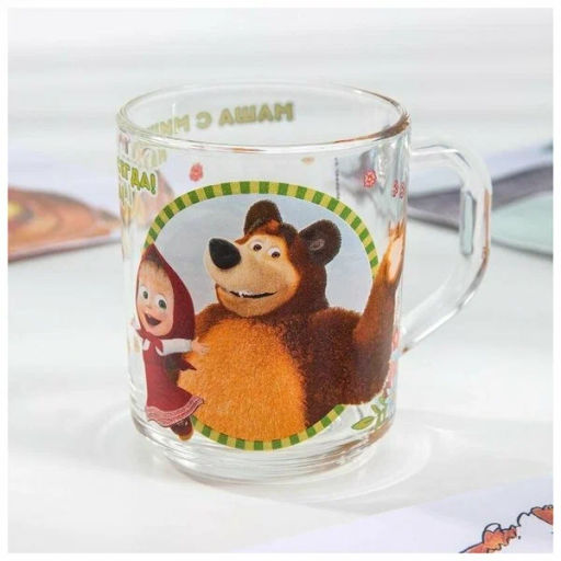 Набор Маша и Медведь. Добрый день 3 пр.: круж 250 мл, сал. 13 см, тар. 19,5 см в под.уп. ММН3-1 /МФК/  фото 6