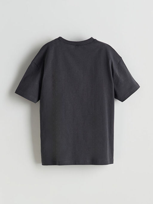 Bisiklet Yaka Batman Bask?l? Erkek ?ocuk Ti??rt