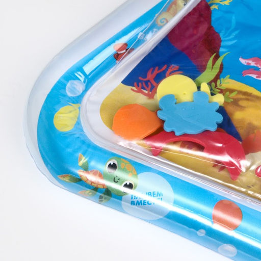 Акваковрик Крошка Я «Морские жители» надувной, развивающий, водный коврик, 65×50 см