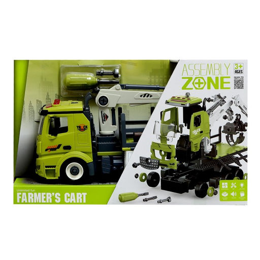 Конструктор винтовой Лесопогрузчик, свет, звук, инерция, 76 деталей - Simaland фото 15