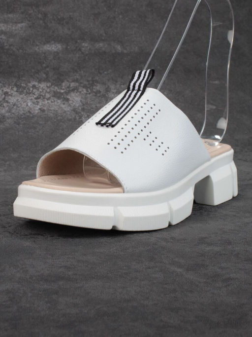 08-PED123-1 WHITE Босоножки женские (натуральная кожа)