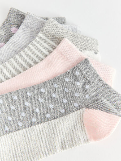 Desenli Kad?n Patik ?orap 5li