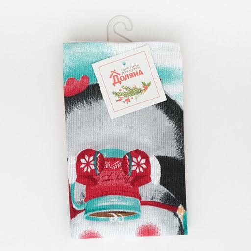 Полотенце кухонное Снежного настроения 35х60см - Доляна фото 5