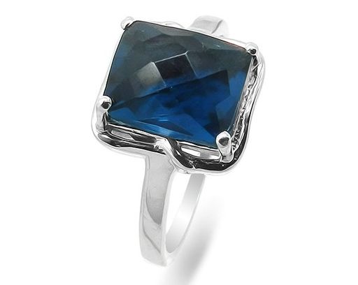 Кольцо из серебра лондон топаз кварц, Заира