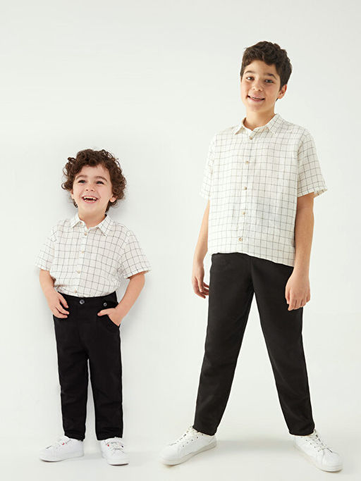 G?mlek Yaka K?sa Kollu Erkek Bebek 3l? Tak?m