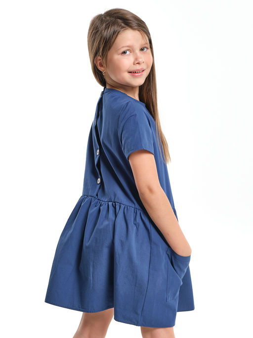 Платье с карманами UD 7917 серо-синий - Mini maxi фото 4