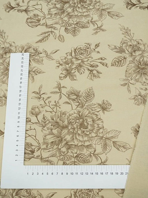 Теплый хлопок Донна Роза цв.св.телесно-бежевый, СОРТ2, ш.1.45м, хлопок-100%, 160гр/м.кв - Купава фото 3