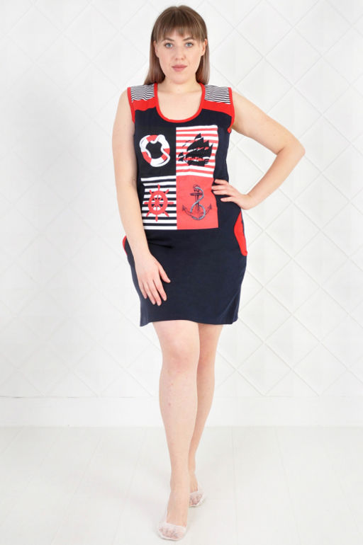 Арт. 9020 Туника женская 42-54 (7 шт) Цвет:ассоррти