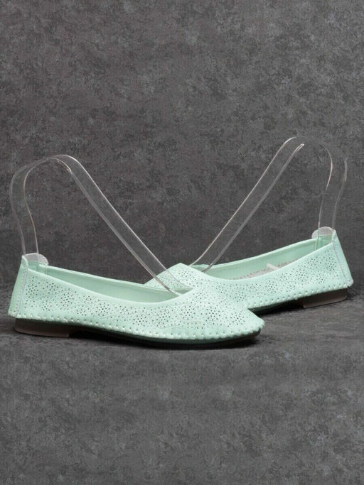 07-PDXL49-2 GREEN Балетки (натуральная кожа)