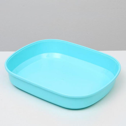 Туалет закрытый с совком, 47 х 40 х 39 см, бело-голубой - Пижон фото 8