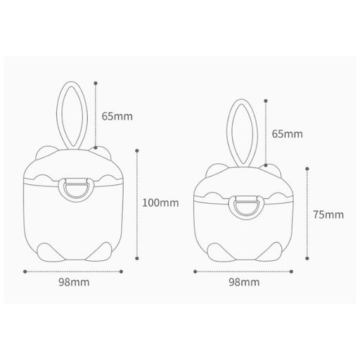 Контейнер для детского питания Мишка 1, 250 мл, розовый