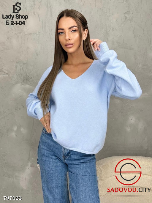 Свитер с V-образным вырезом - Bruno фото 5