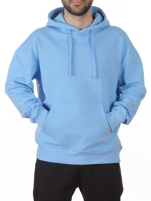 TLK-807 LT. BLUE Толстовка мужская (85% хлопок, 15% полиэстер)