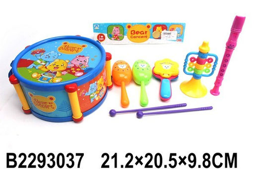Набор музыкальных инструментов 6шт. (2293037) в пакете 21,2*20,5см