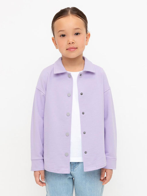 КР 302677/пастельно-лиловый рубашка для дев